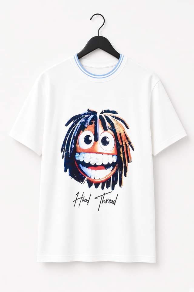 Hood Thread Signature Oversized Shirt